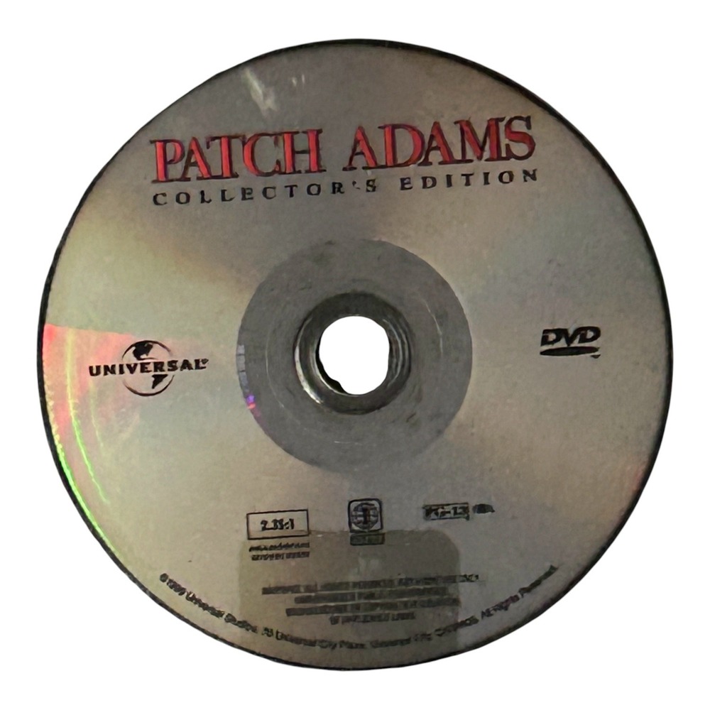Patch Adams Collector's Edition DVD Robin Williams Comedy Tested Works Disc Only - Picture 2 of 3